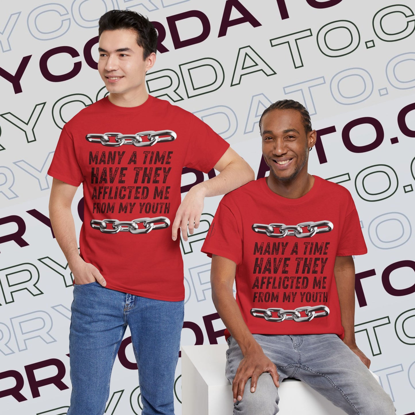 Inspirational Unisex Heavy Cotton Tee - Faith, Motivation, Spiritual, Gift for Him/Her, Bible Verse