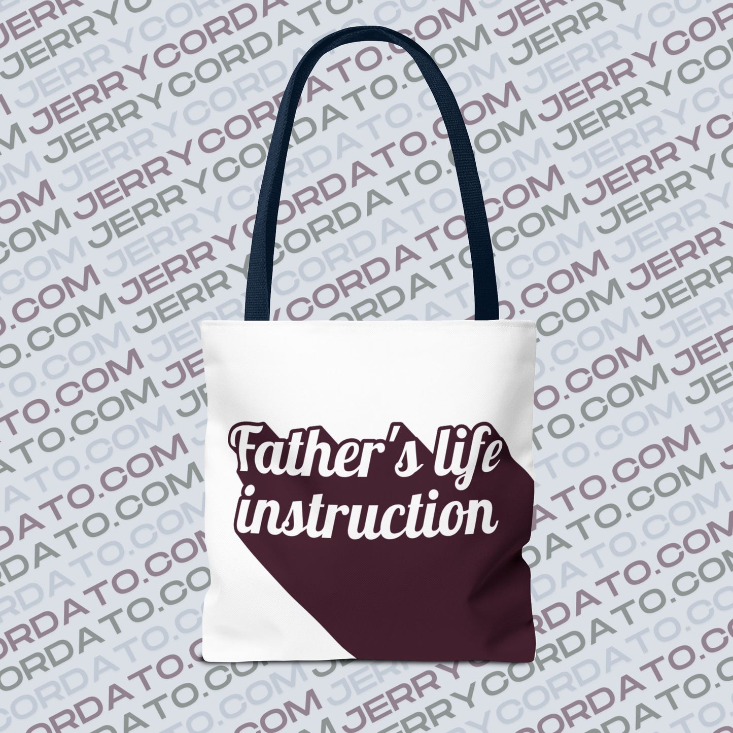 Faith-Inspired Tote Bag: Keep On the Way, Father's Life Instruction - Ideal Gift for Dad, Spiritual Journey, Everyday Use, Family [...]