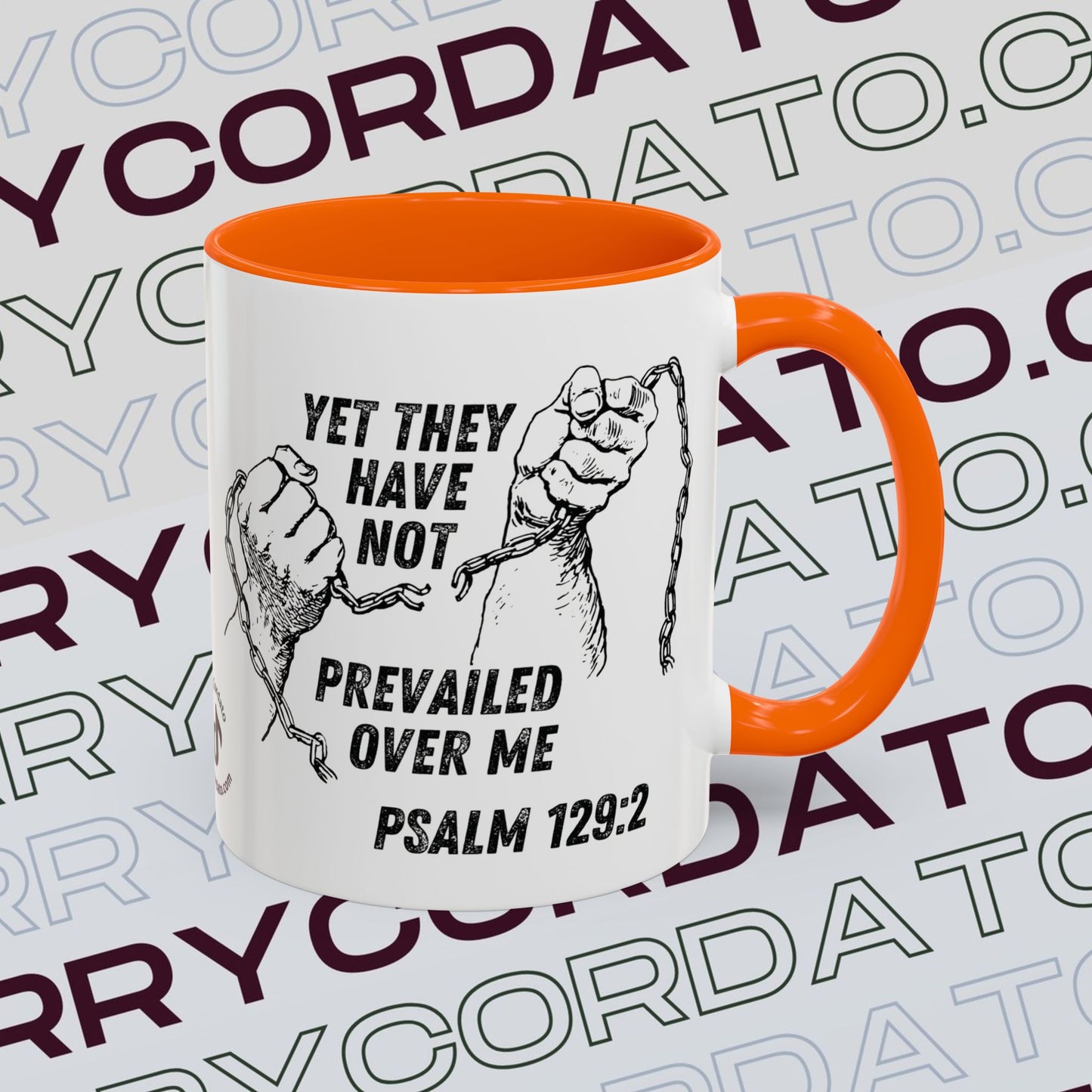 Inspirational Coffee Mug, Motivational Cup for Daily Reflection, Gift for Friends, Psalm 129:2, Unique Quote Mug