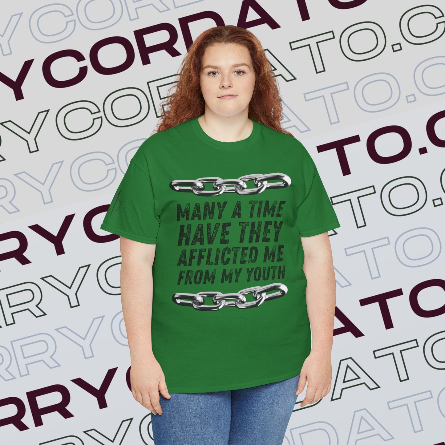 Inspirational Unisex Heavy Cotton Tee - Faith, Motivation, Spiritual, Gift for Him/Her, Bible Verse