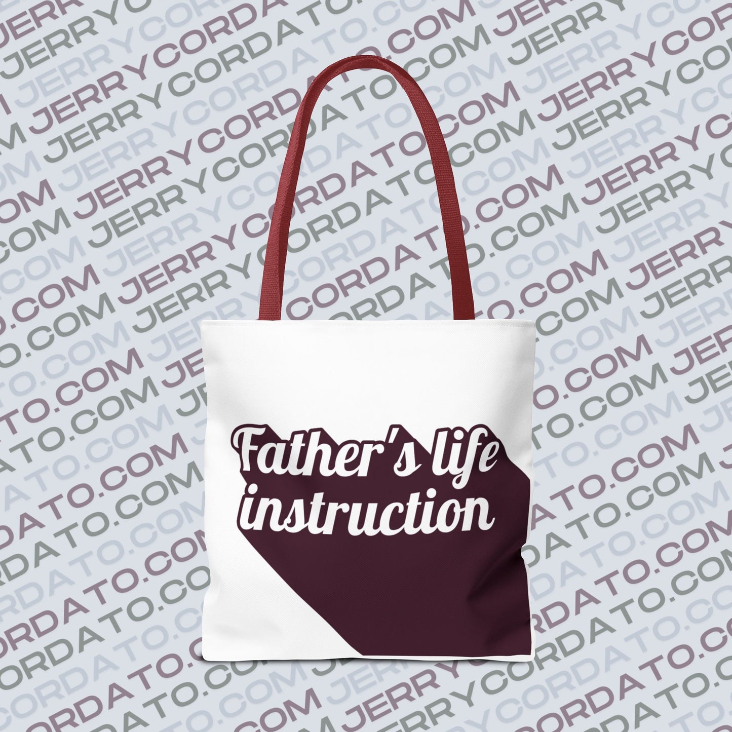 Faith-Inspired Tote Bag: Keep On the Way, Father's Life Instruction - Ideal Gift for Dad, Spiritual Journey, Everyday Use, Family [...]