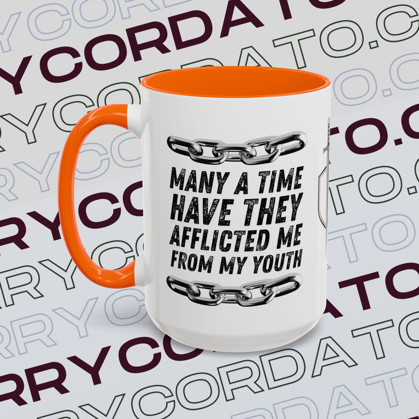 Inspirational Coffee Mug, Motivational Cup for Daily Reflection, Gift for Friends, Psalm 129:2, Unique Quote Mug