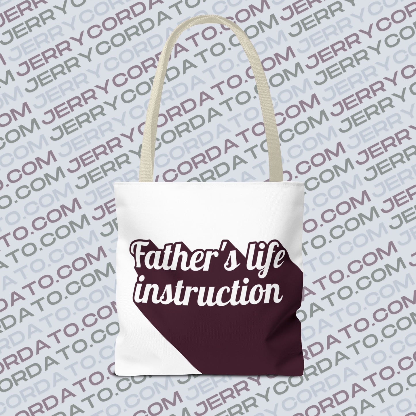 Faith-Inspired Tote Bag: Keep On the Way, Father's Life Instruction - Ideal Gift for Dad, Spiritual Journey, Everyday Use, Family [...]