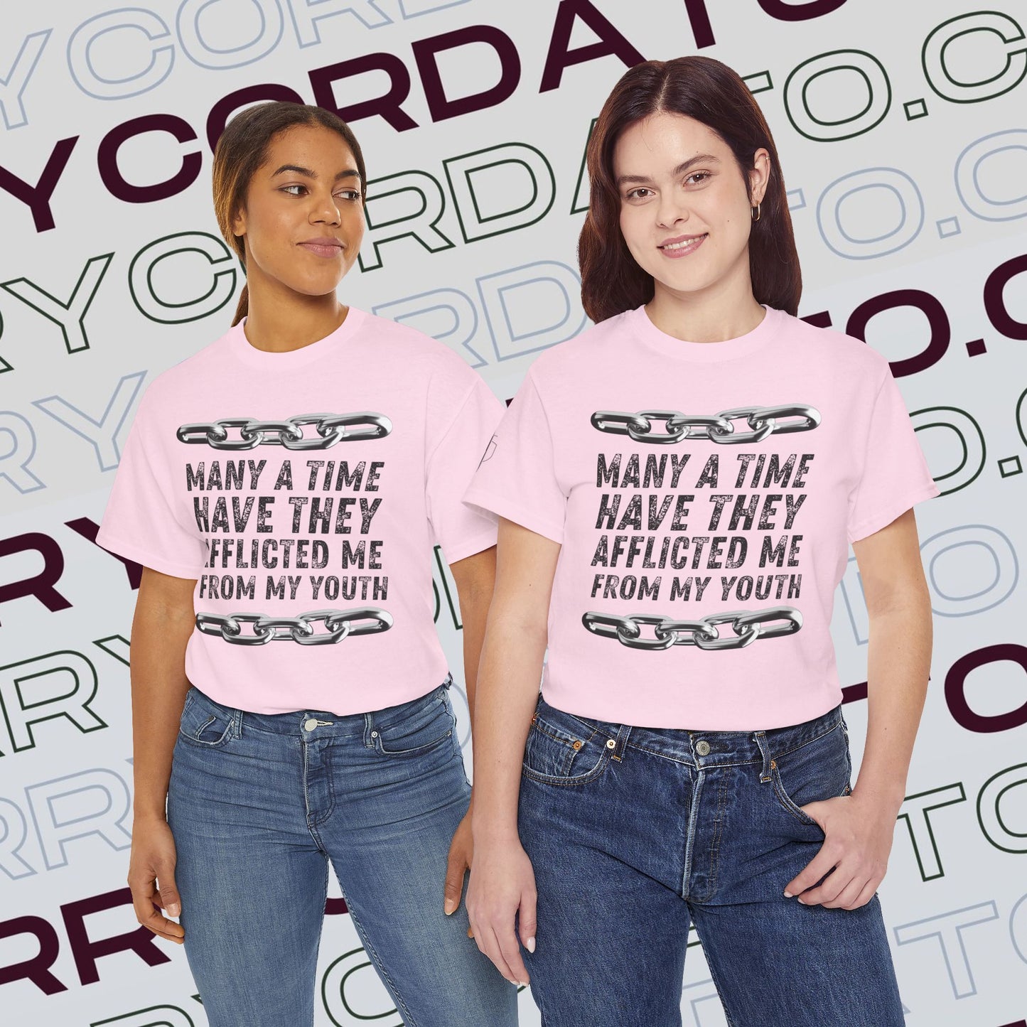 Inspirational Unisex Heavy Cotton Tee - Faith, Motivation, Spiritual, Gift for Him/Her, Bible Verse