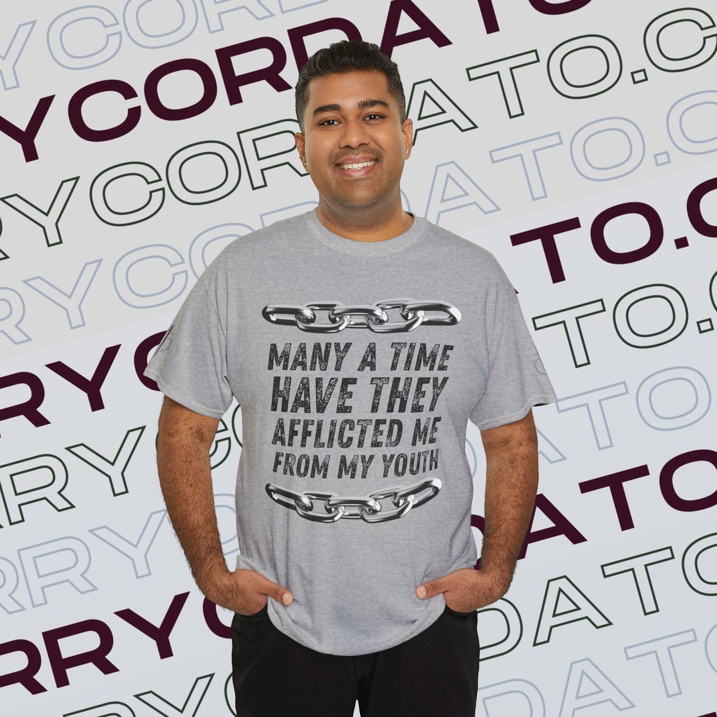 Inspirational Unisex Heavy Cotton Tee - Faith, Motivation, Spiritual, Gift for Him/Her, Bible Verse