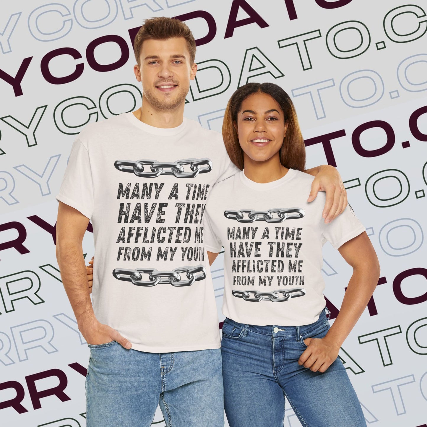 Inspirational Unisex Heavy Cotton Tee - Faith, Motivation, Spiritual, Gift for Him/Her, Bible Verse