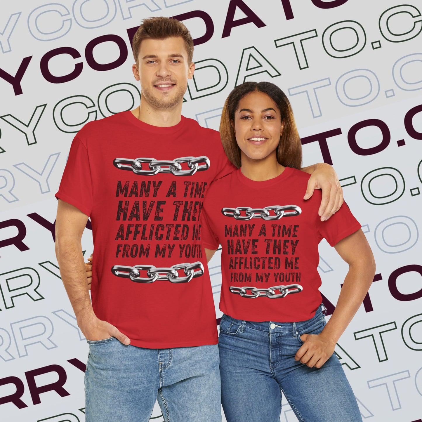 Inspirational Unisex Heavy Cotton Tee - Faith, Motivation, Spiritual, Gift for Him/Her, Bible Verse