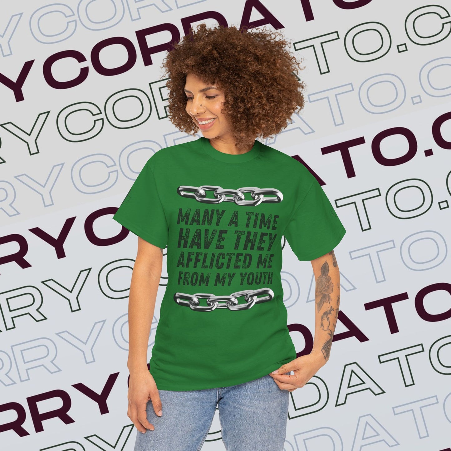 Inspirational Unisex Heavy Cotton Tee - Faith, Motivation, Spiritual, Gift for Him/Her, Bible Verse