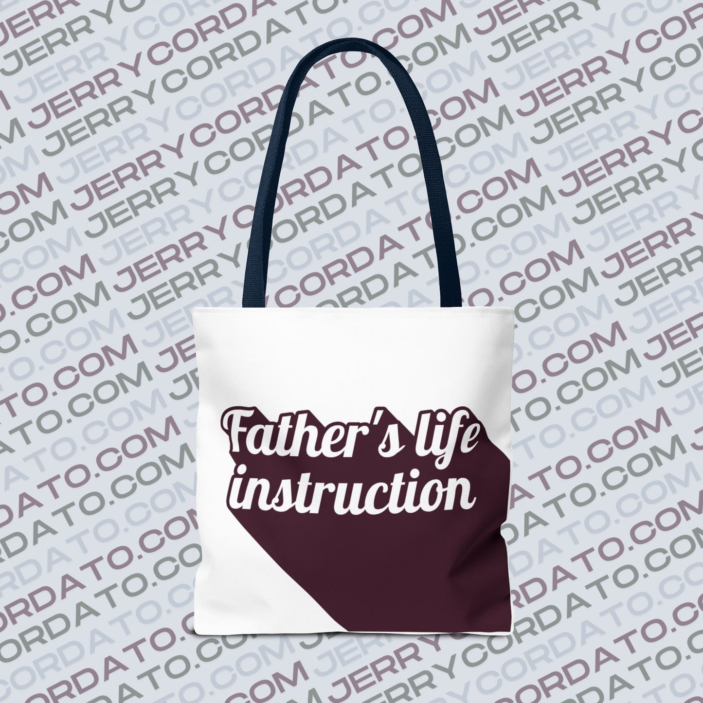 Faith-Inspired Tote Bag: Keep On the Way, Father's Life Instruction - Ideal Gift for Dad, Spiritual Journey, Everyday Use, Family [...]