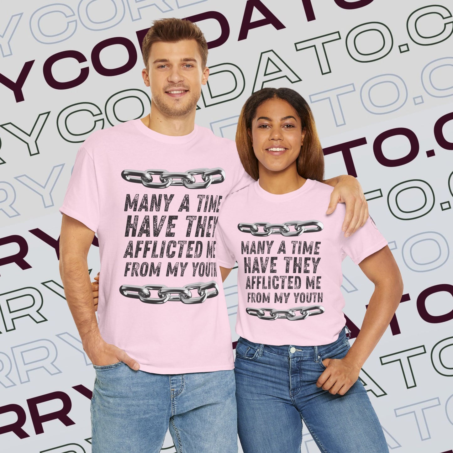 Inspirational Unisex Heavy Cotton Tee - Faith, Motivation, Spiritual, Gift for Him/Her, Bible Verse