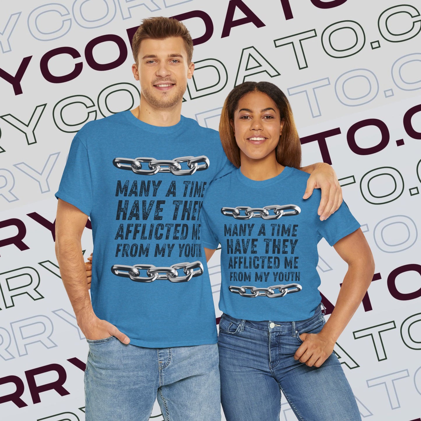 Inspirational Unisex Heavy Cotton Tee - Faith, Motivation, Spiritual, Gift for Him/Her, Bible Verse