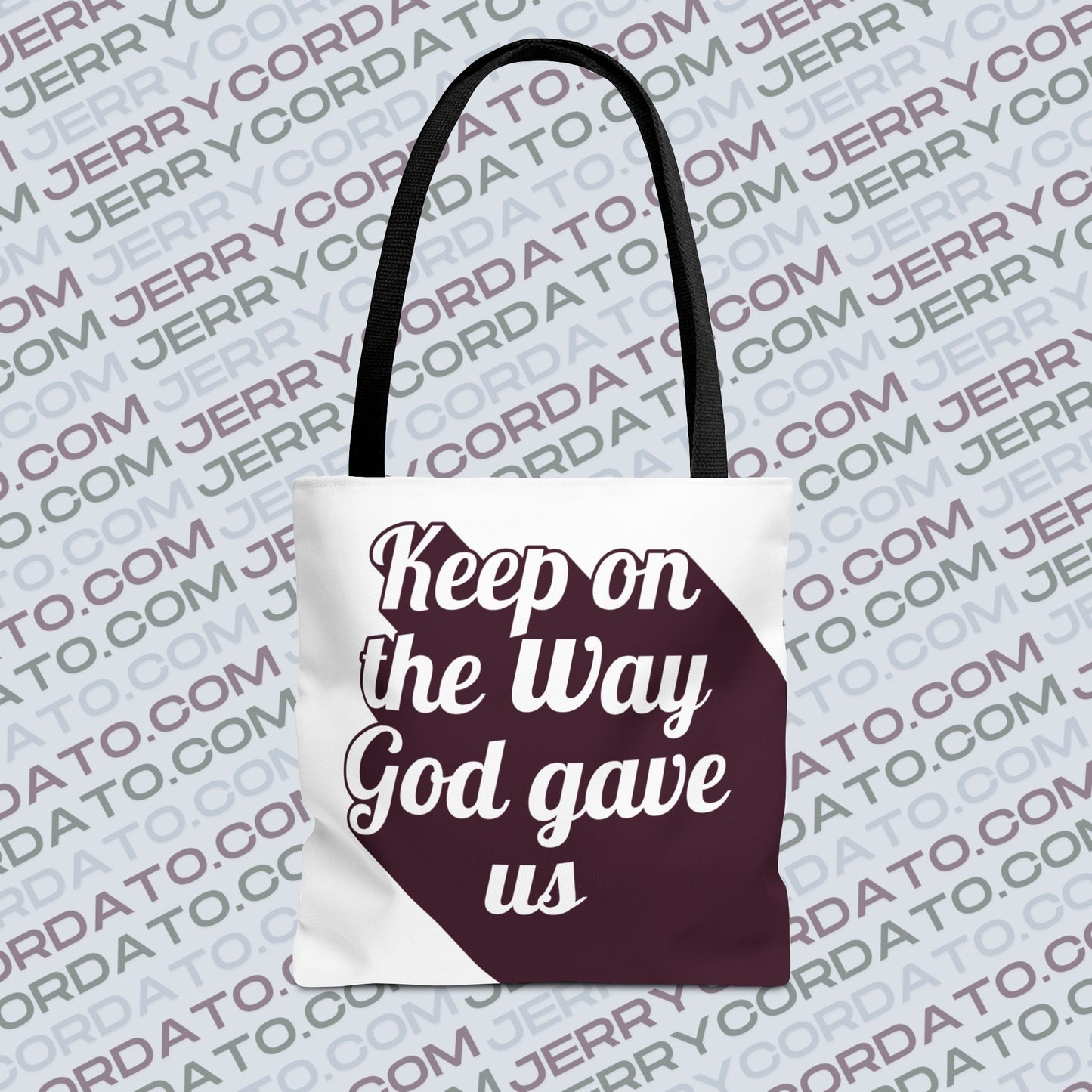 Faith-Inspired Tote Bag: Keep On the Way, Father's Life Instruction - Ideal Gift for Dad, Spiritual Journey, Everyday Use, Family [...]