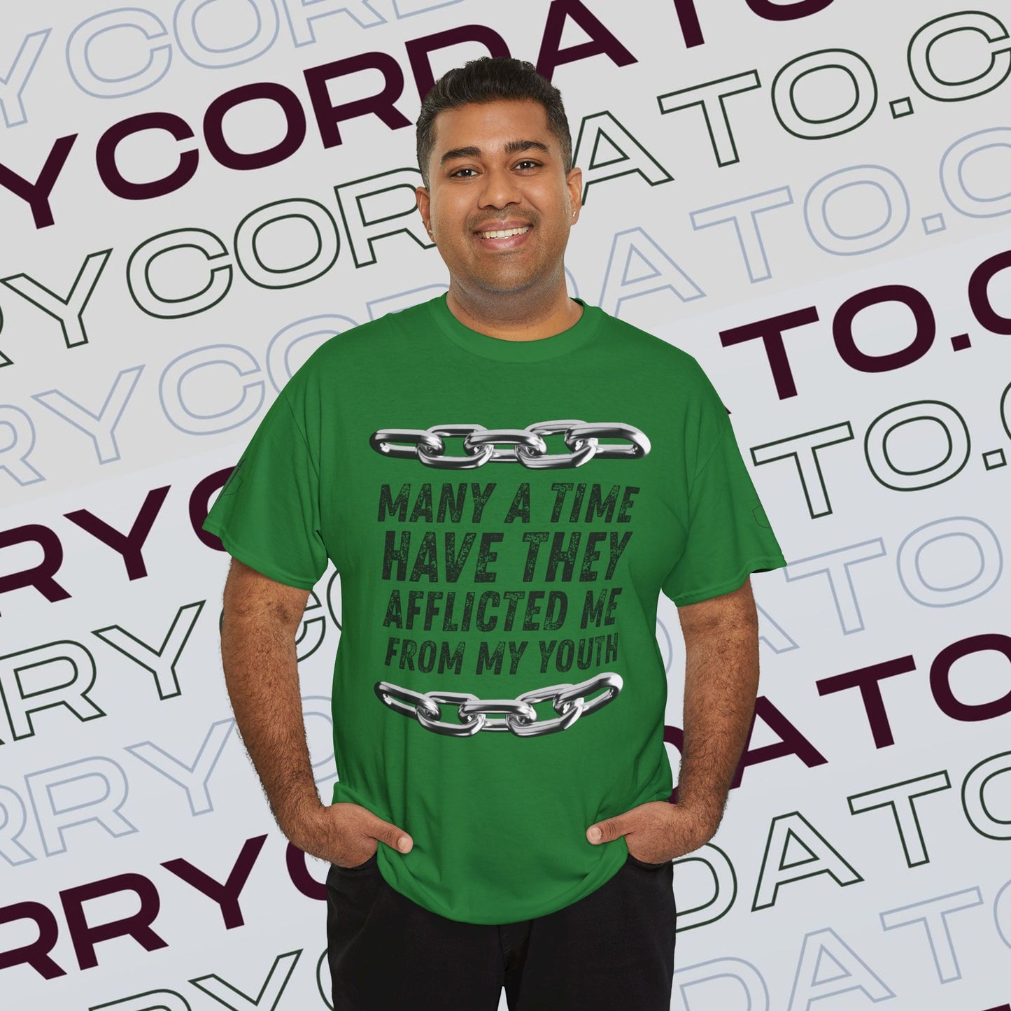 Inspirational Unisex Heavy Cotton Tee - Faith, Motivation, Spiritual, Gift for Him/Her, Bible Verse