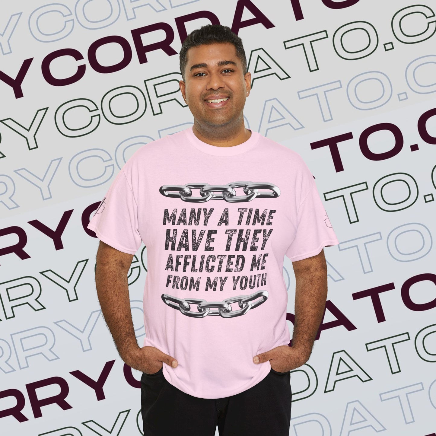 Inspirational Unisex Heavy Cotton Tee - Faith, Motivation, Spiritual, Gift for Him/Her, Bible Verse