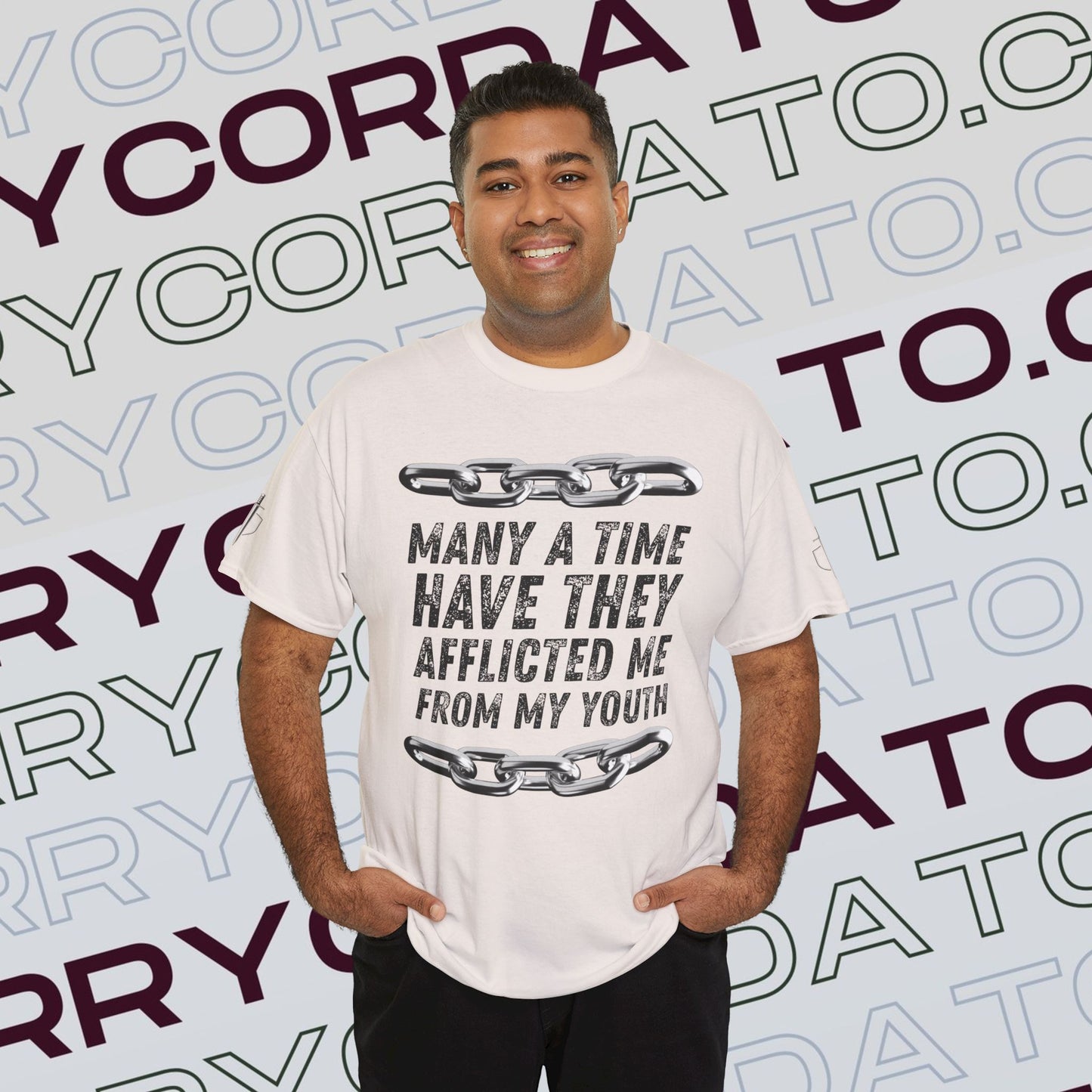 Inspirational Unisex Heavy Cotton Tee - Faith, Motivation, Spiritual, Gift for Him/Her, Bible Verse