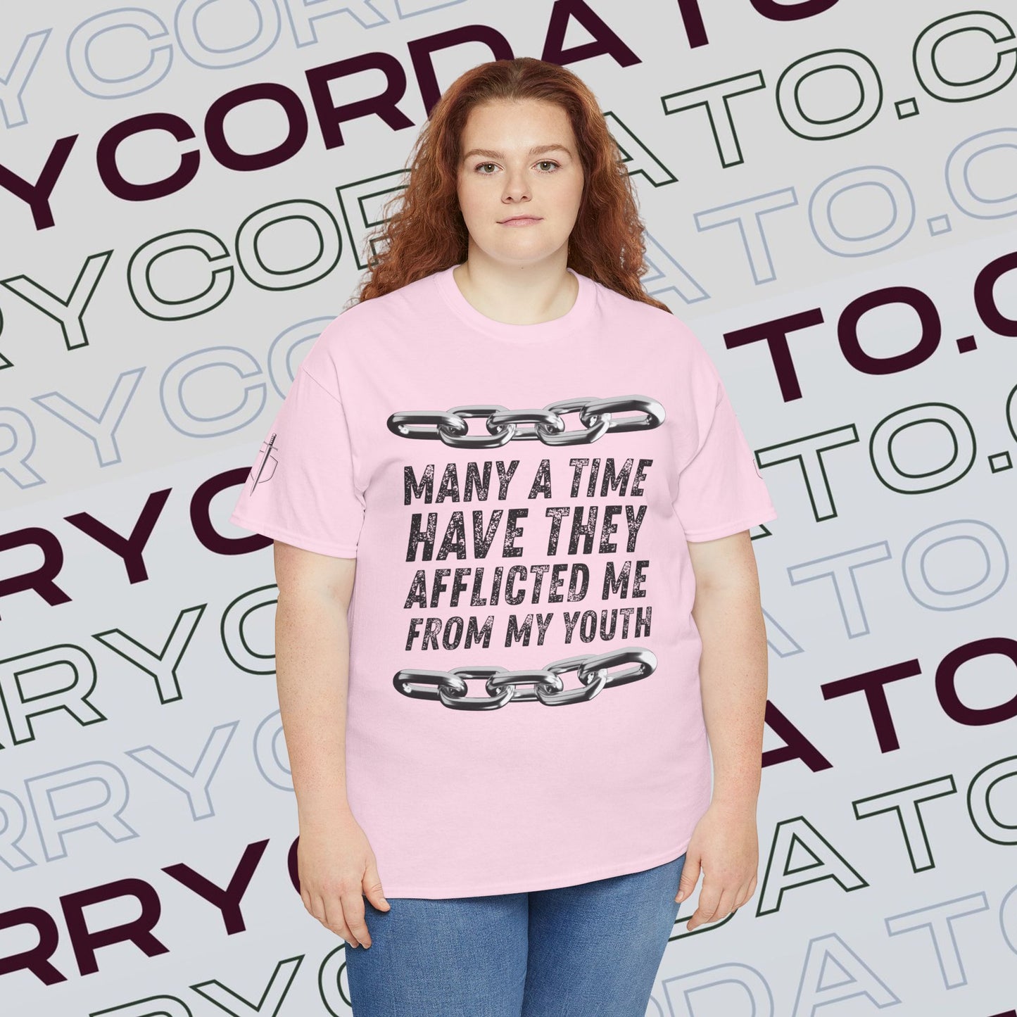 Inspirational Unisex Heavy Cotton Tee - Faith, Motivation, Spiritual, Gift for Him/Her, Bible Verse