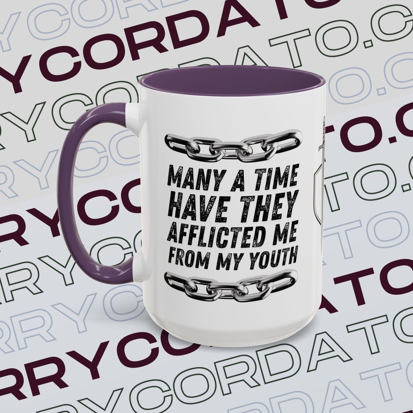 Inspirational Coffee Mug, Motivational Cup for Daily Reflection, Gift for Friends, Psalm 129:2, Unique Quote Mug