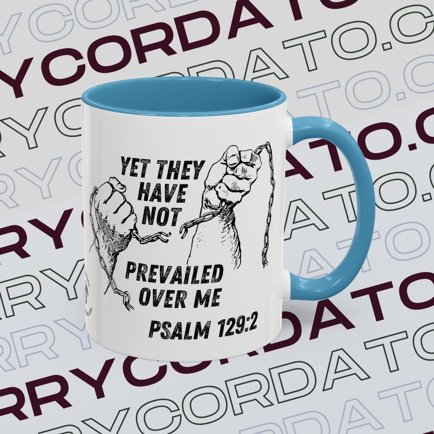 Inspirational Coffee Mug, Motivational Cup for Daily Reflection, Gift for Friends, Psalm 129:2, Unique Quote Mug
