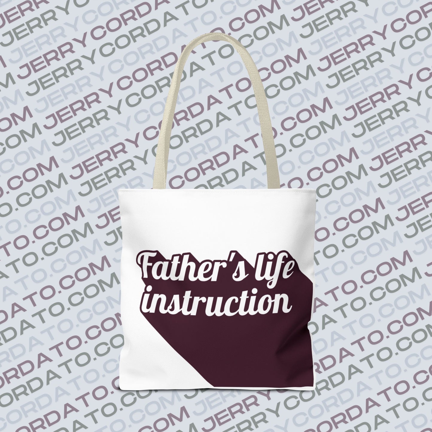 Faith-Inspired Tote Bag: Keep On the Way, Father's Life Instruction - Ideal Gift for Dad, Spiritual Journey, Everyday Use, Family [...]