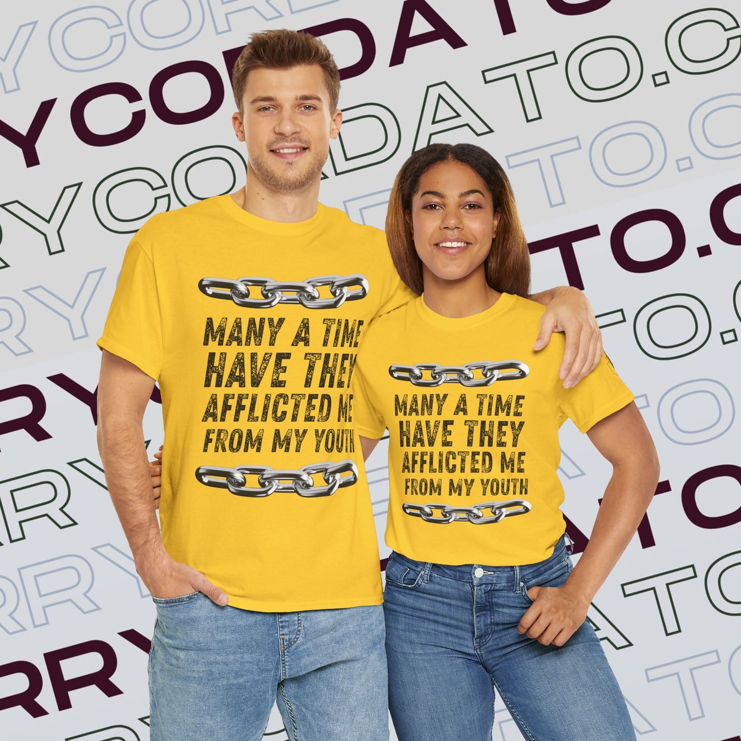 Inspirational Unisex Heavy Cotton Tee - Faith, Motivation, Spiritual, Gift for Him/Her, Bible Verse