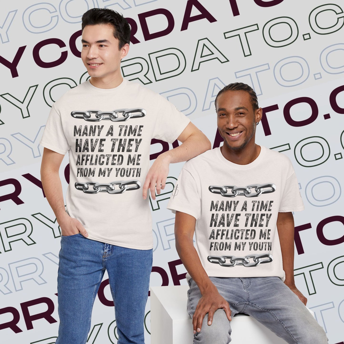 Inspirational Unisex Heavy Cotton Tee - Faith, Motivation, Spiritual, Gift for Him/Her, Bible Verse