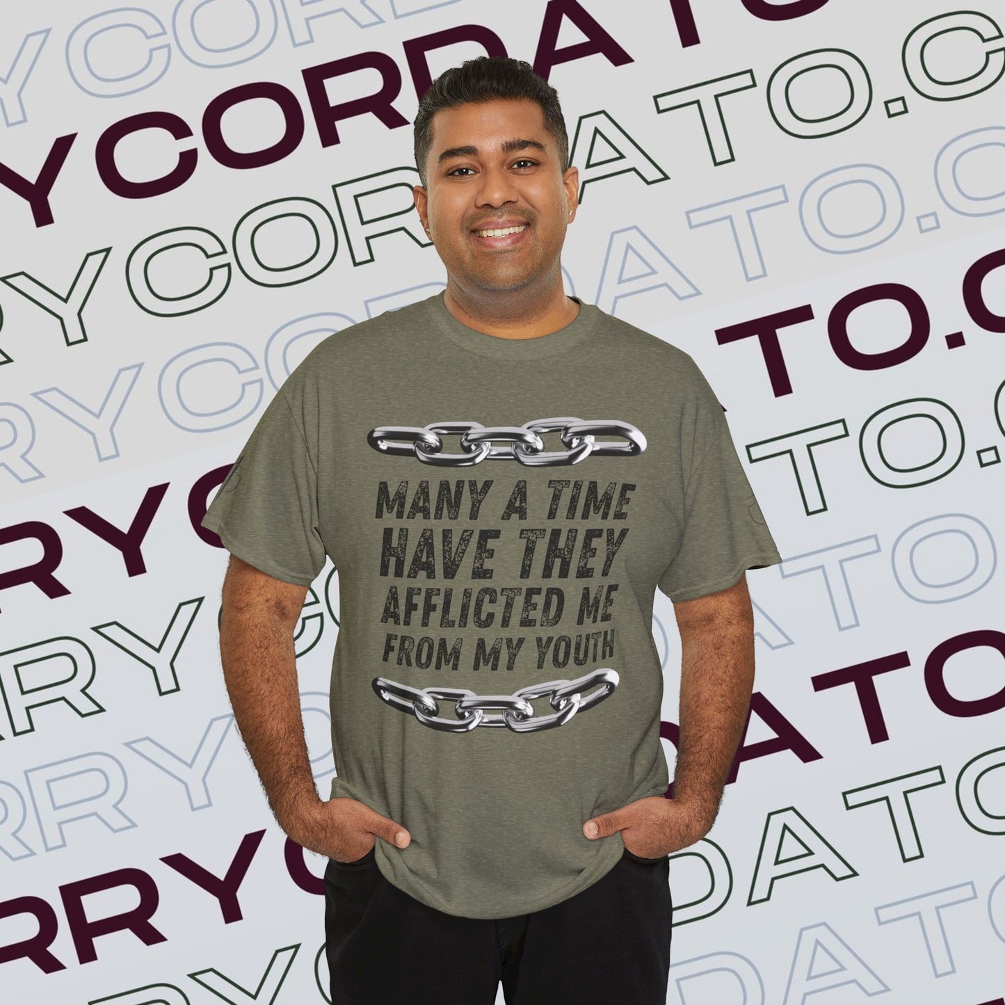 Inspirational Unisex Heavy Cotton Tee - Faith, Motivation, Spiritual, Gift for Him/Her, Bible Verse