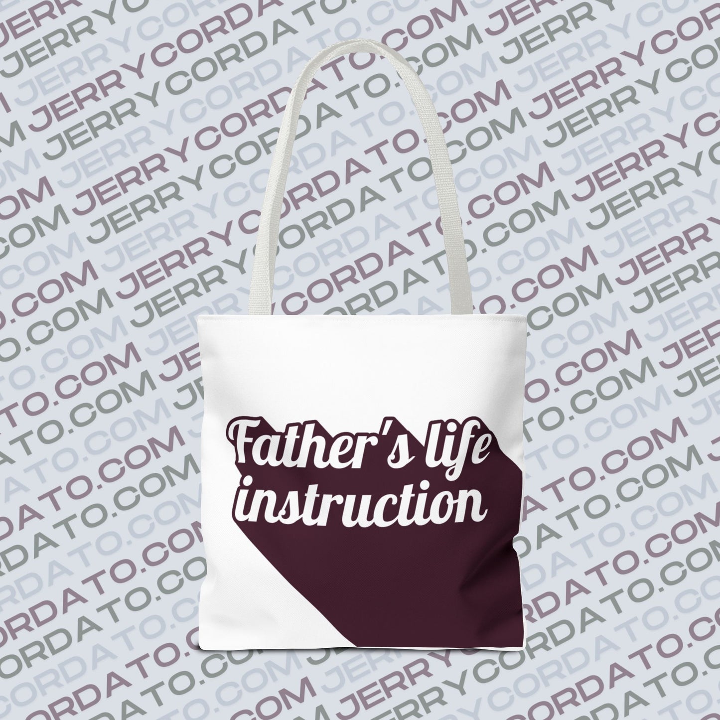 Faith-Inspired Tote Bag: Keep On the Way, Father's Life Instruction - Ideal Gift for Dad, Spiritual Journey, Everyday Use, Family [...]