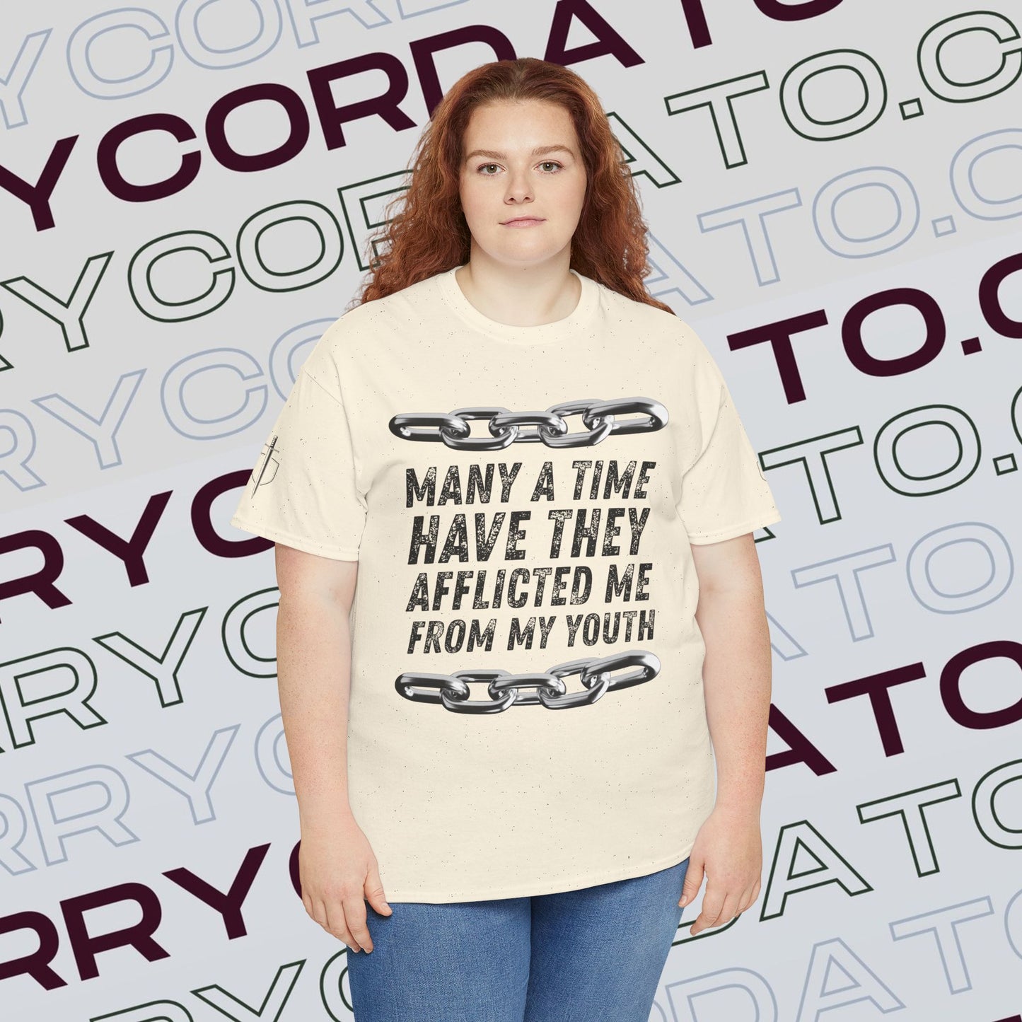 Inspirational Unisex Heavy Cotton Tee - Faith, Motivation, Spiritual, Gift for Him/Her, Bible Verse