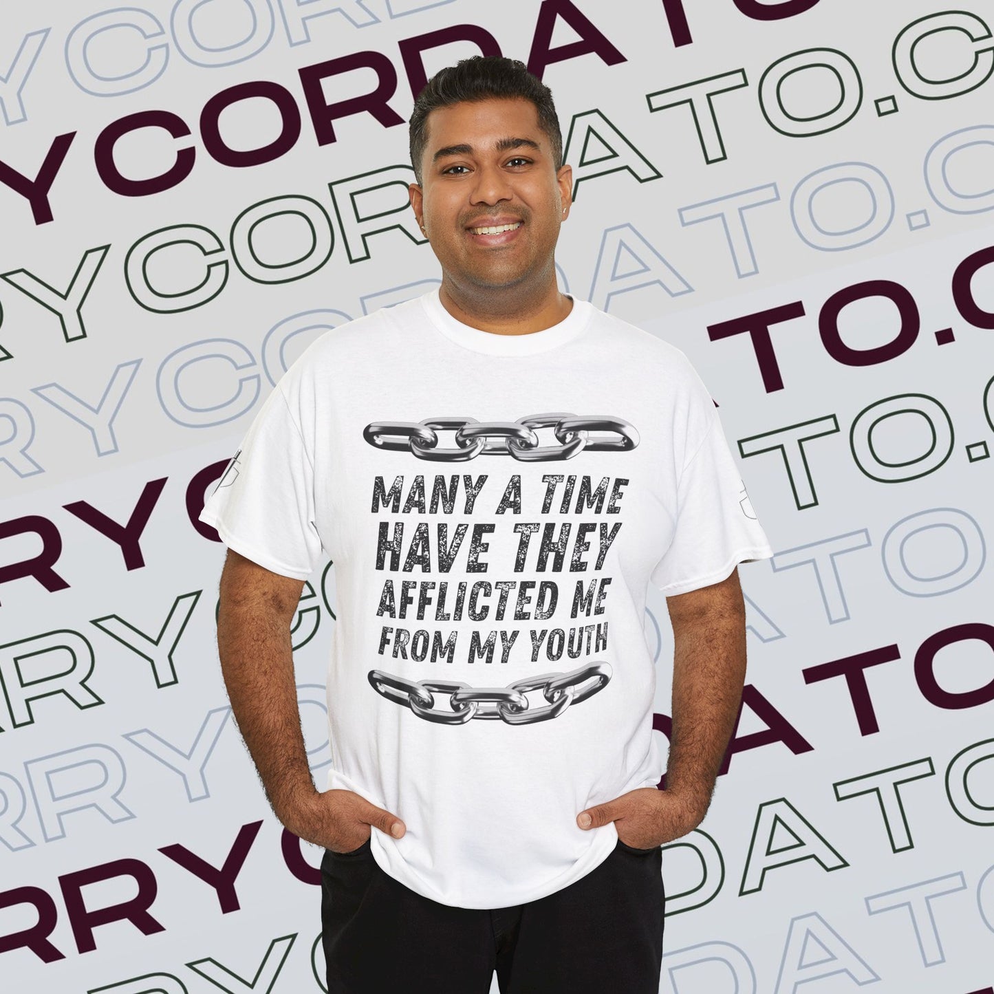 Inspirational Unisex Heavy Cotton Tee - Faith, Motivation, Spiritual, Gift for Him/Her, Bible Verse