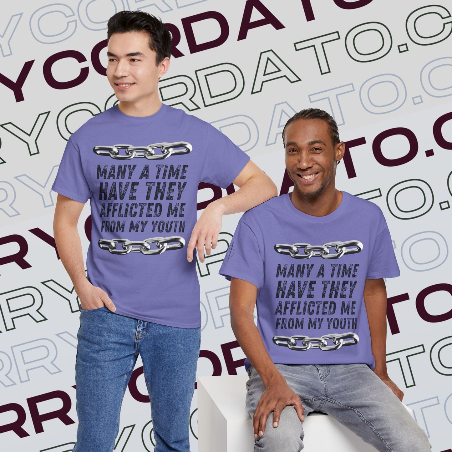 Inspirational Unisex Heavy Cotton Tee - Faith, Motivation, Spiritual, Gift for Him/Her, Bible Verse