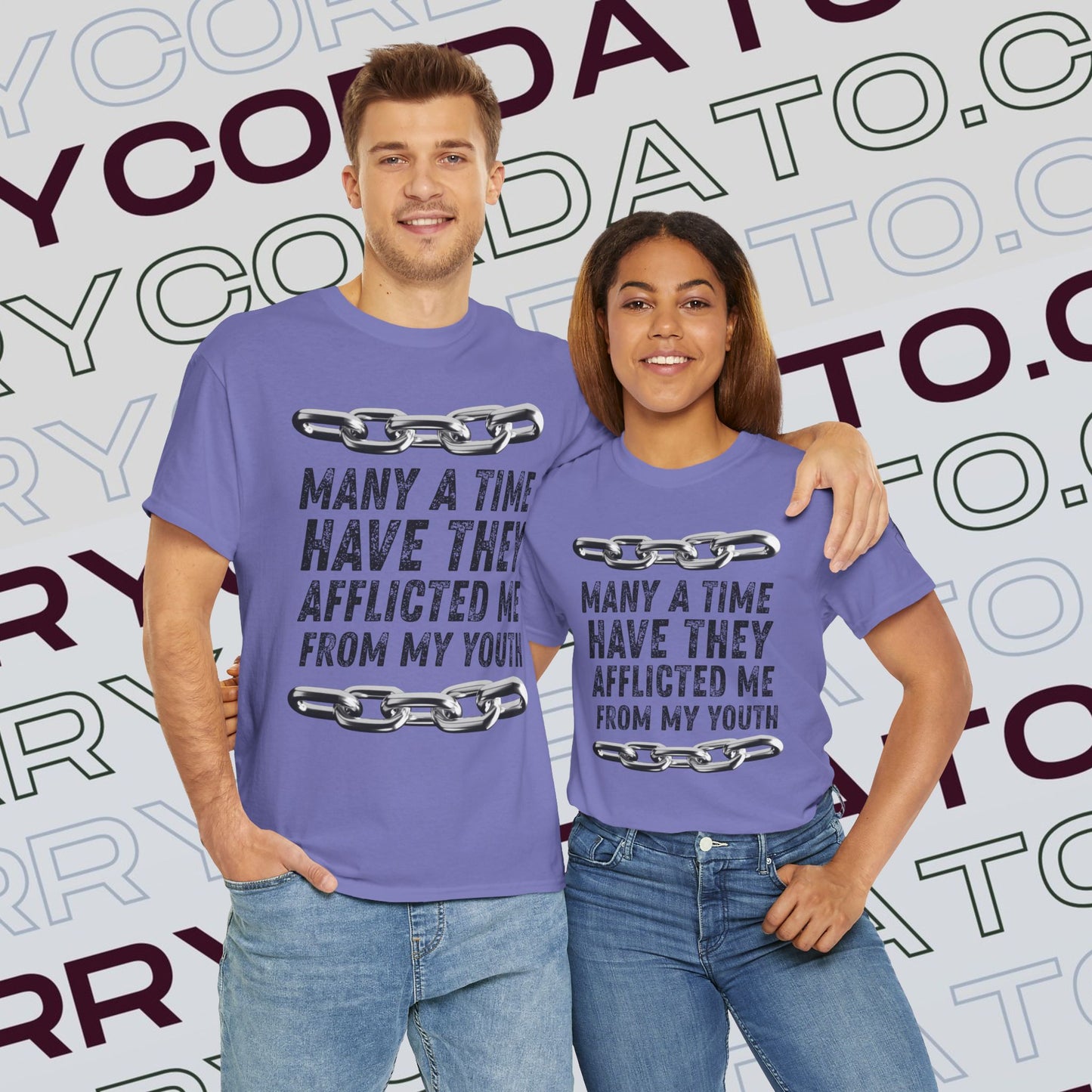 Inspirational Unisex Heavy Cotton Tee - Faith, Motivation, Spiritual, Gift for Him/Her, Bible Verse