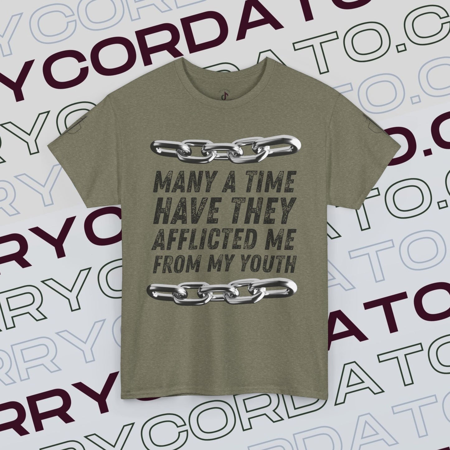 Inspirational Unisex Heavy Cotton Tee - Faith, Motivation, Spiritual, Gift for Him/Her, Bible Verse