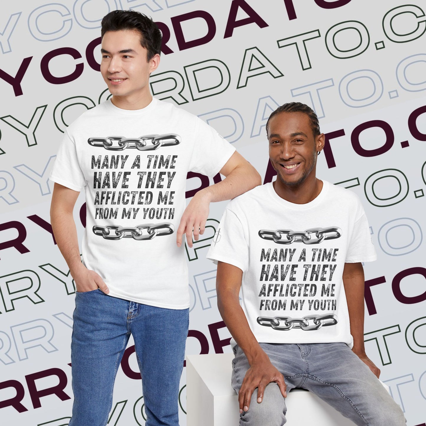 Inspirational Unisex Heavy Cotton Tee - Faith, Motivation, Spiritual, Gift for Him/Her, Bible Verse