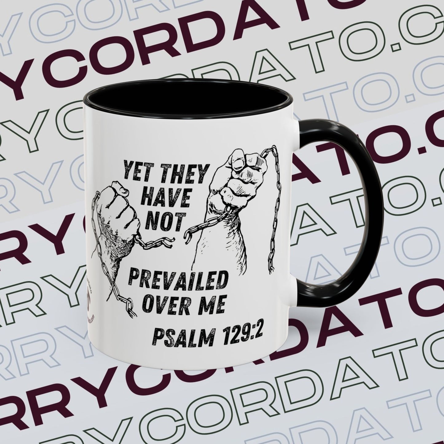 Inspirational Coffee Mug, Motivational Cup for Daily Reflection, Gift for Friends, Psalm 129:2, Unique Quote Mug