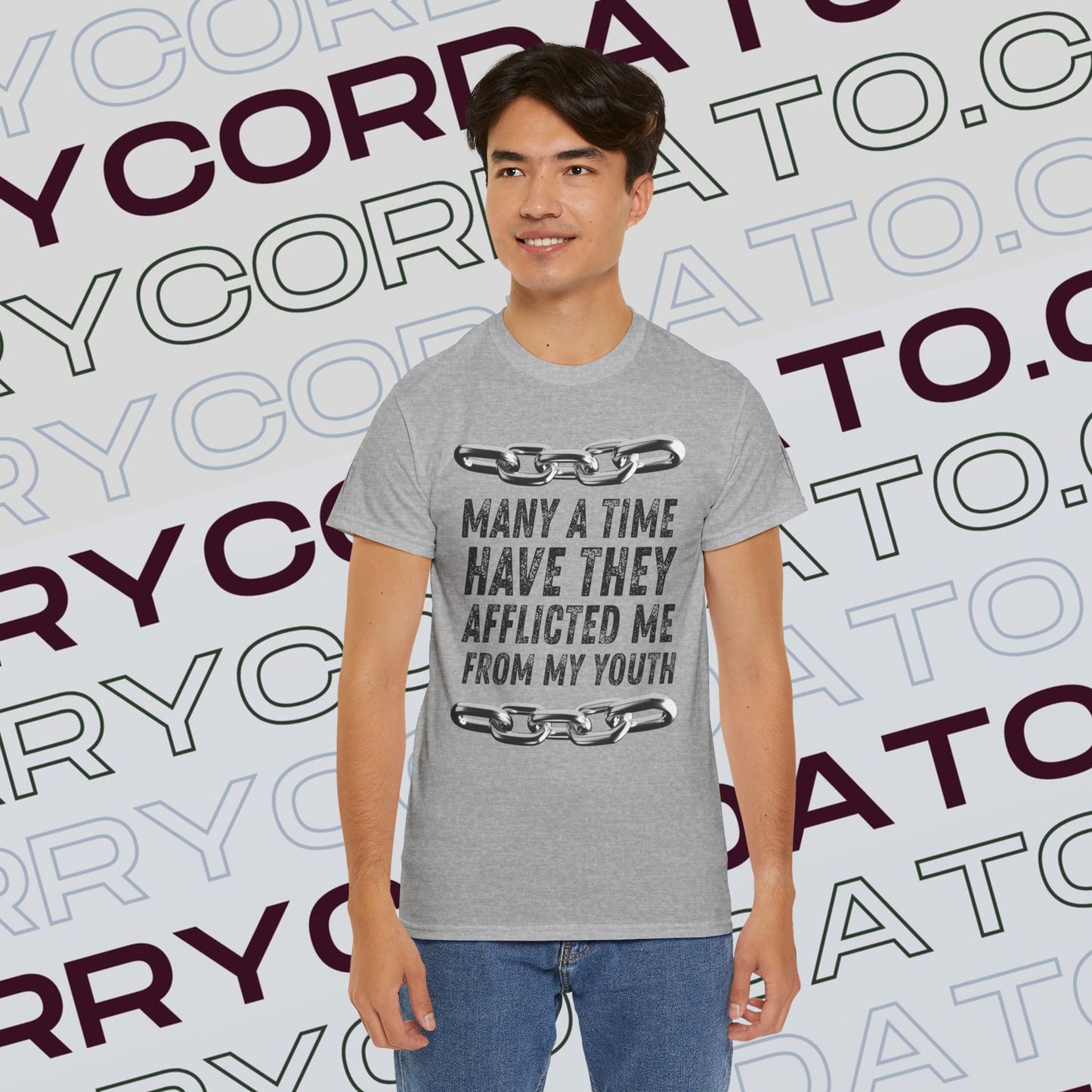 Inspirational Unisex Heavy Cotton Tee - Faith, Motivation, Spiritual, Gift for Him/Her, Bible Verse