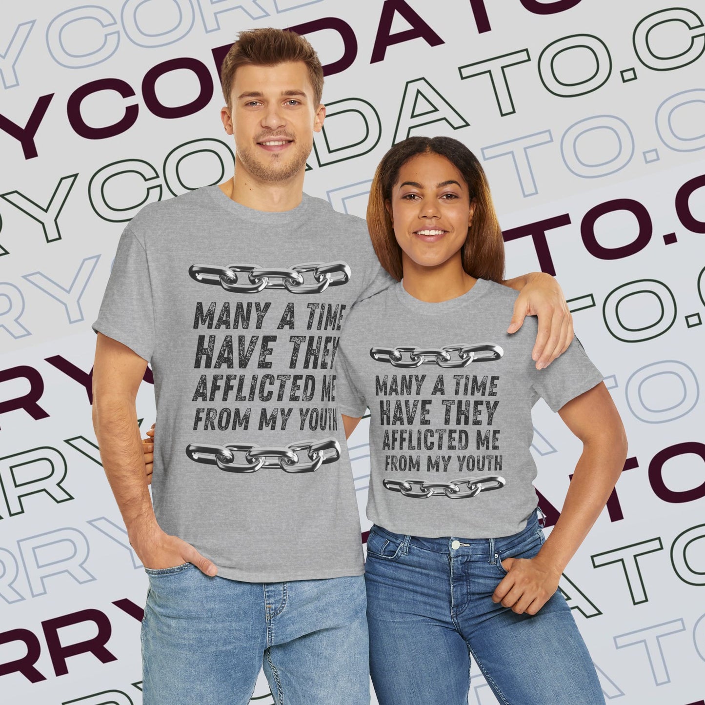 Inspirational Unisex Heavy Cotton Tee - Faith, Motivation, Spiritual, Gift for Him/Her, Bible Verse