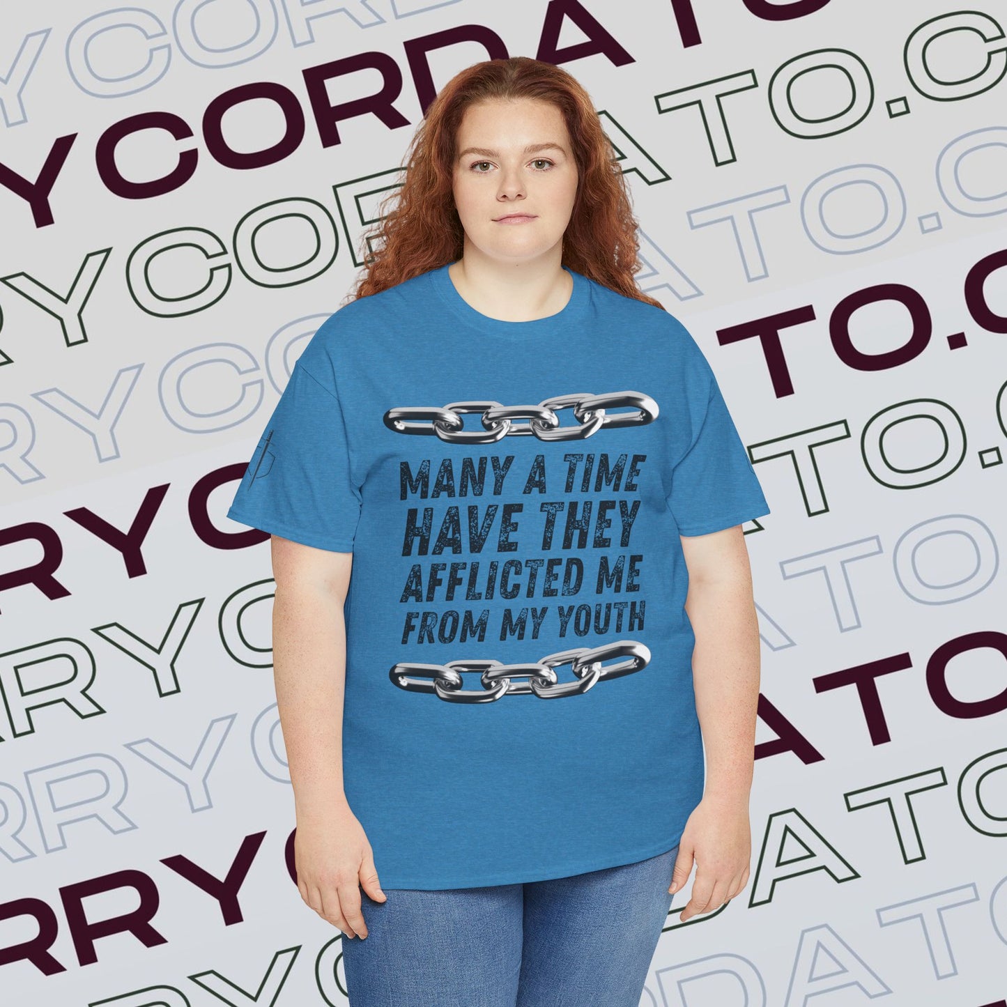 Inspirational Unisex Heavy Cotton Tee - Faith, Motivation, Spiritual, Gift for Him/Her, Bible Verse