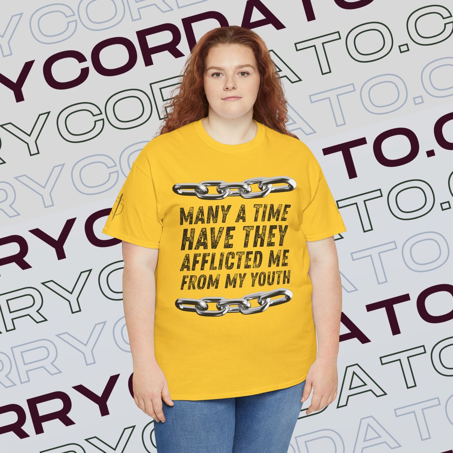 Inspirational Unisex Heavy Cotton Tee - Faith, Motivation, Spiritual, Gift for Him/Her, Bible Verse