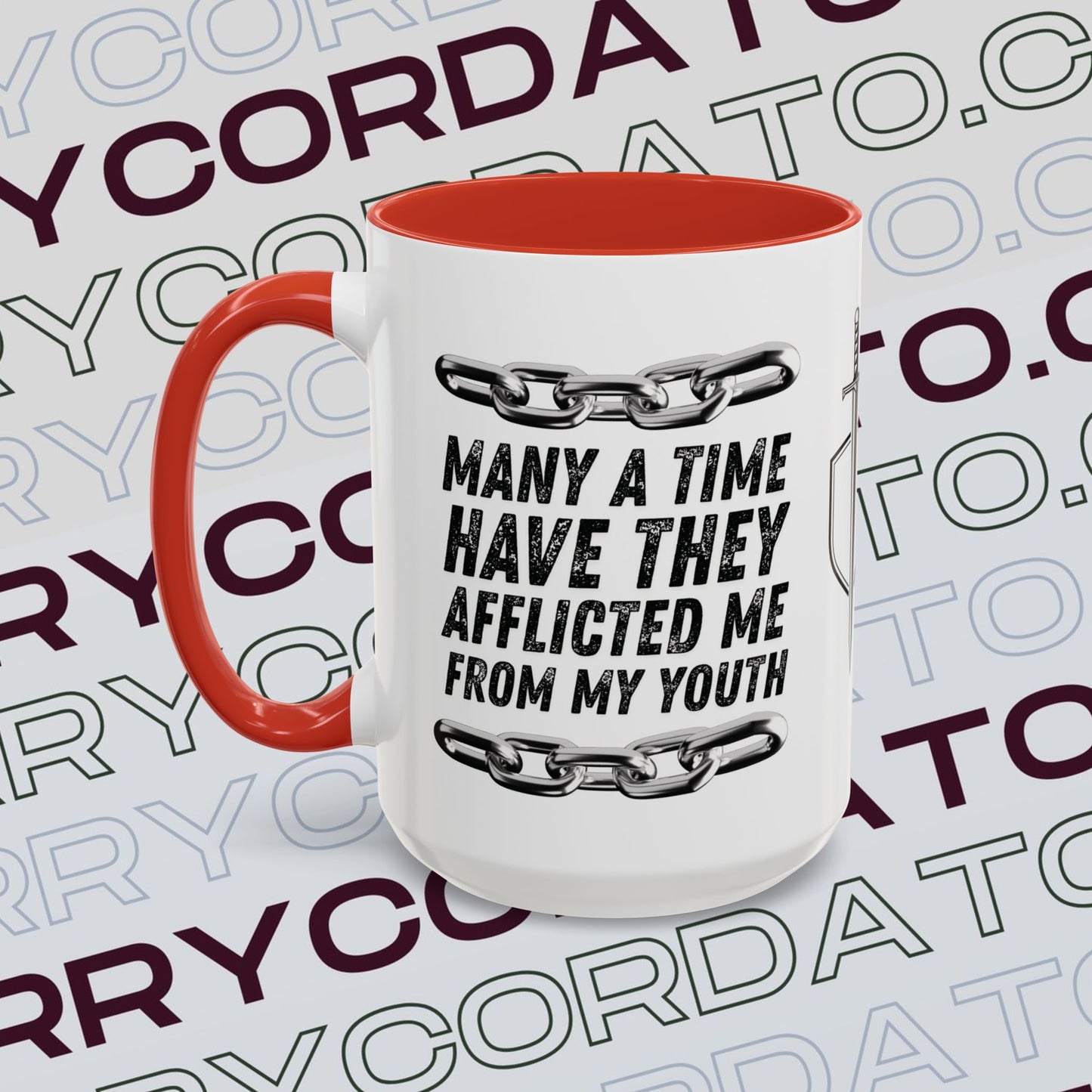 Inspirational Coffee Mug, Motivational Cup for Daily Reflection, Gift for Friends, Psalm 129:2, Unique Quote Mug