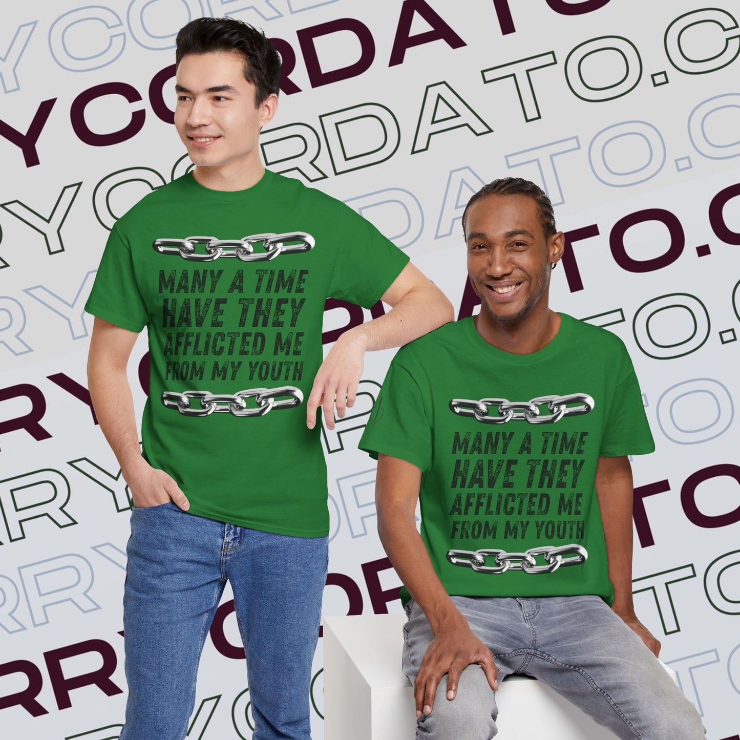 Inspirational Unisex Heavy Cotton Tee - Faith, Motivation, Spiritual, Gift for Him/Her, Bible Verse