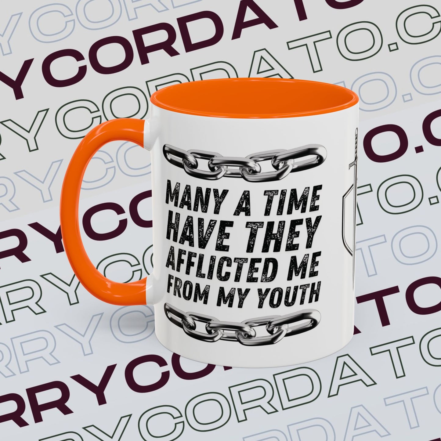 Inspirational Coffee Mug, Motivational Cup for Daily Reflection, Gift for Friends, Psalm 129:2, Unique Quote Mug