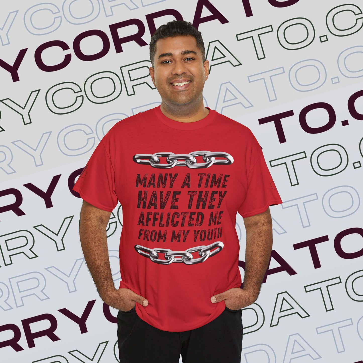 Inspirational Unisex Heavy Cotton Tee - Faith, Motivation, Spiritual, Gift for Him/Her, Bible Verse