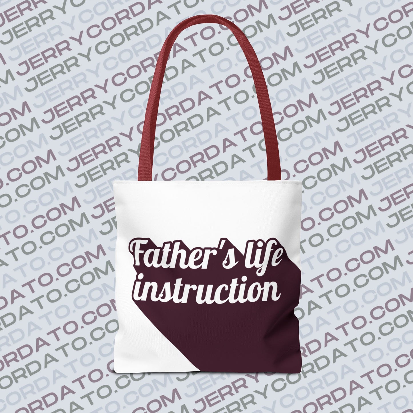 Faith-Inspired Tote Bag: Keep On the Way, Father's Life Instruction - Ideal Gift for Dad, Spiritual Journey, Everyday Use, Family [...]
