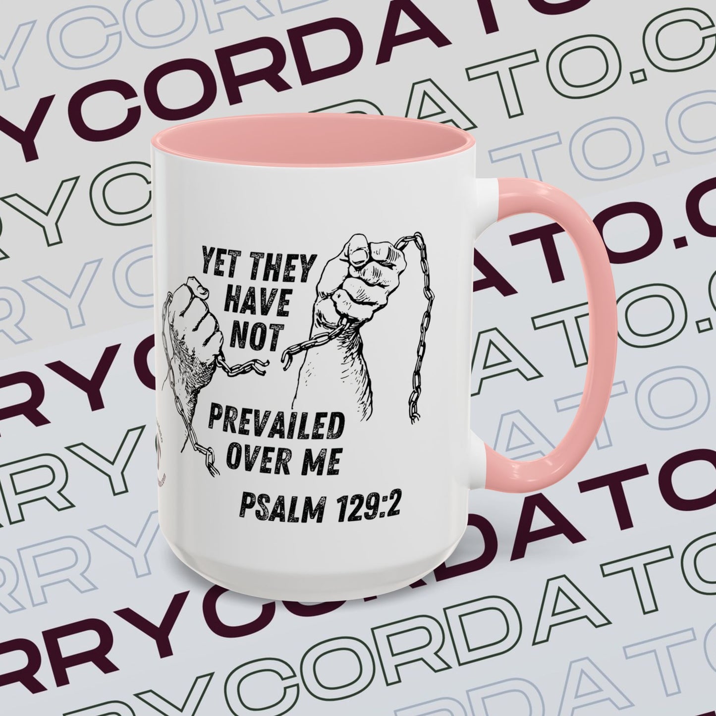 Inspirational Coffee Mug, Motivational Cup for Daily Reflection, Gift for Friends, Psalm 129:2, Unique Quote Mug