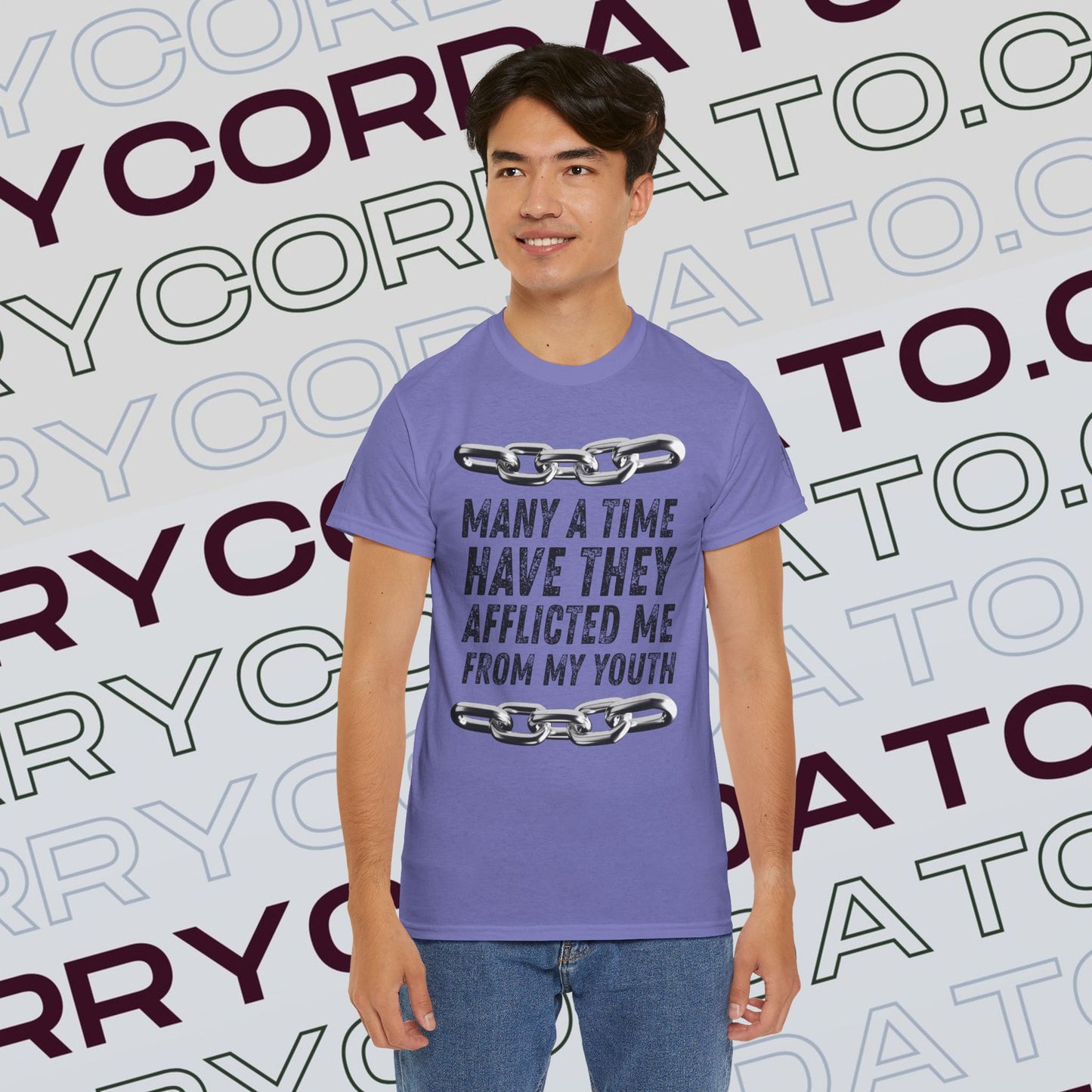 Inspirational Unisex Heavy Cotton Tee - Faith, Motivation, Spiritual, Gift for Him/Her, Bible Verse