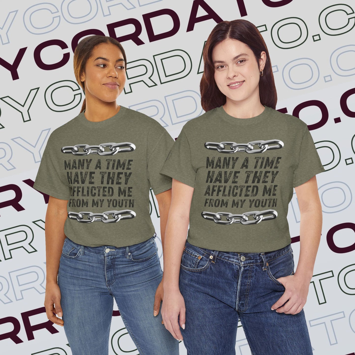 Inspirational Unisex Heavy Cotton Tee - Faith, Motivation, Spiritual, Gift for Him/Her, Bible Verse