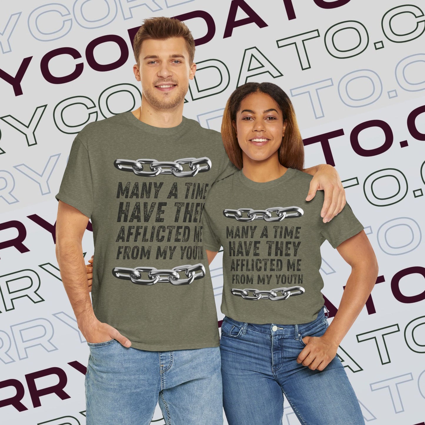 Inspirational Unisex Heavy Cotton Tee - Faith, Motivation, Spiritual, Gift for Him/Her, Bible Verse