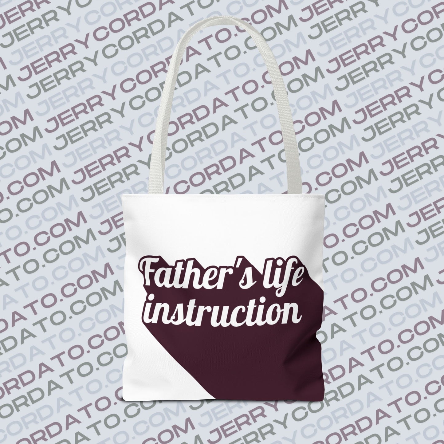 Faith-Inspired Tote Bag: Keep On the Way, Father's Life Instruction - Ideal Gift for Dad, Spiritual Journey, Everyday Use, Family [...]