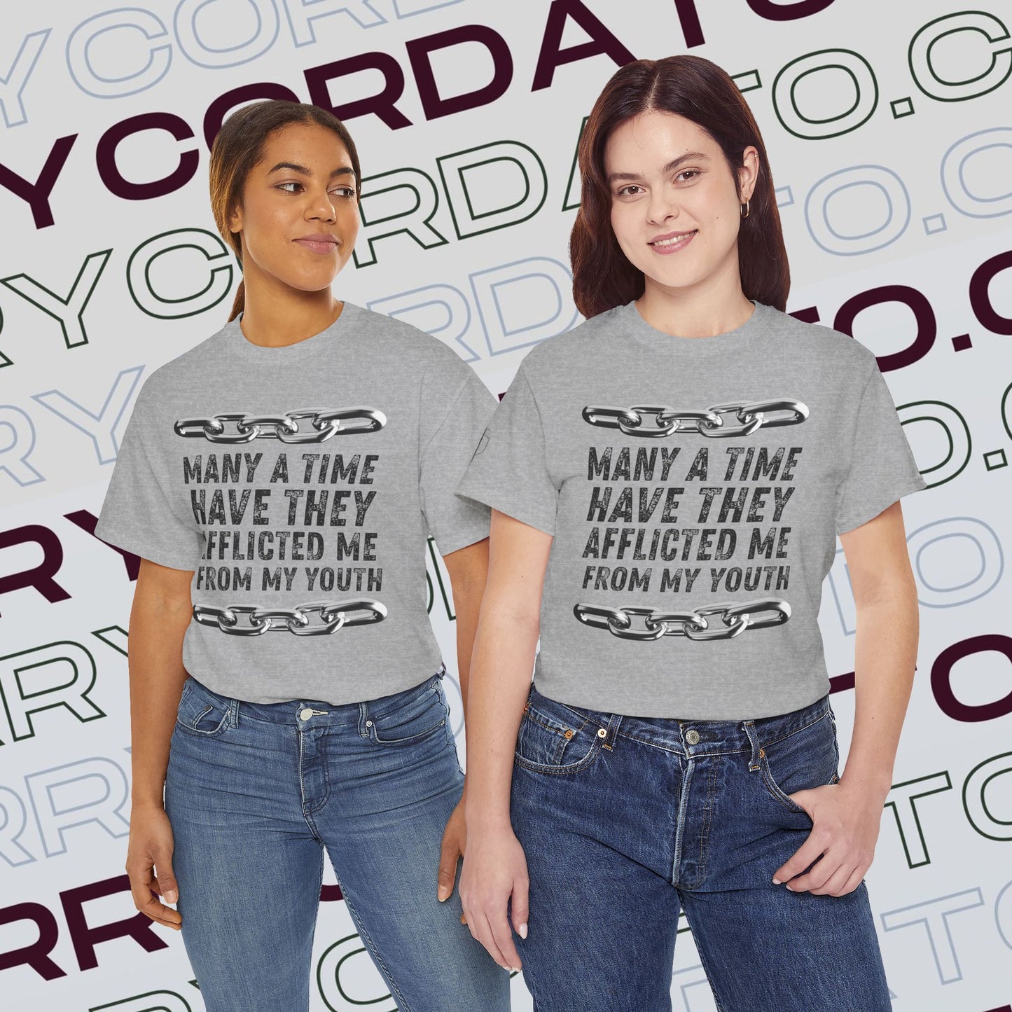 Inspirational Unisex Heavy Cotton Tee - Faith, Motivation, Spiritual, Gift for Him/Her, Bible Verse