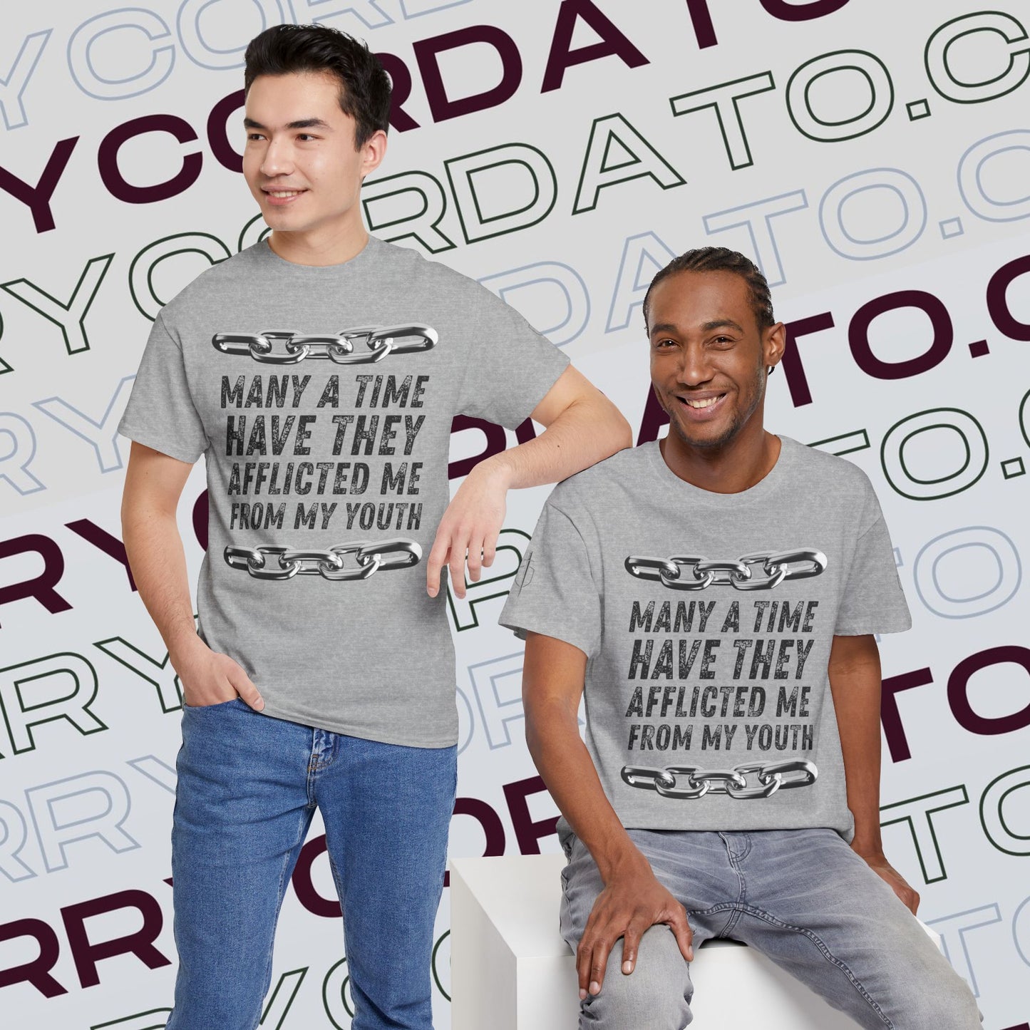 Inspirational Unisex Heavy Cotton Tee - Faith, Motivation, Spiritual, Gift for Him/Her, Bible Verse